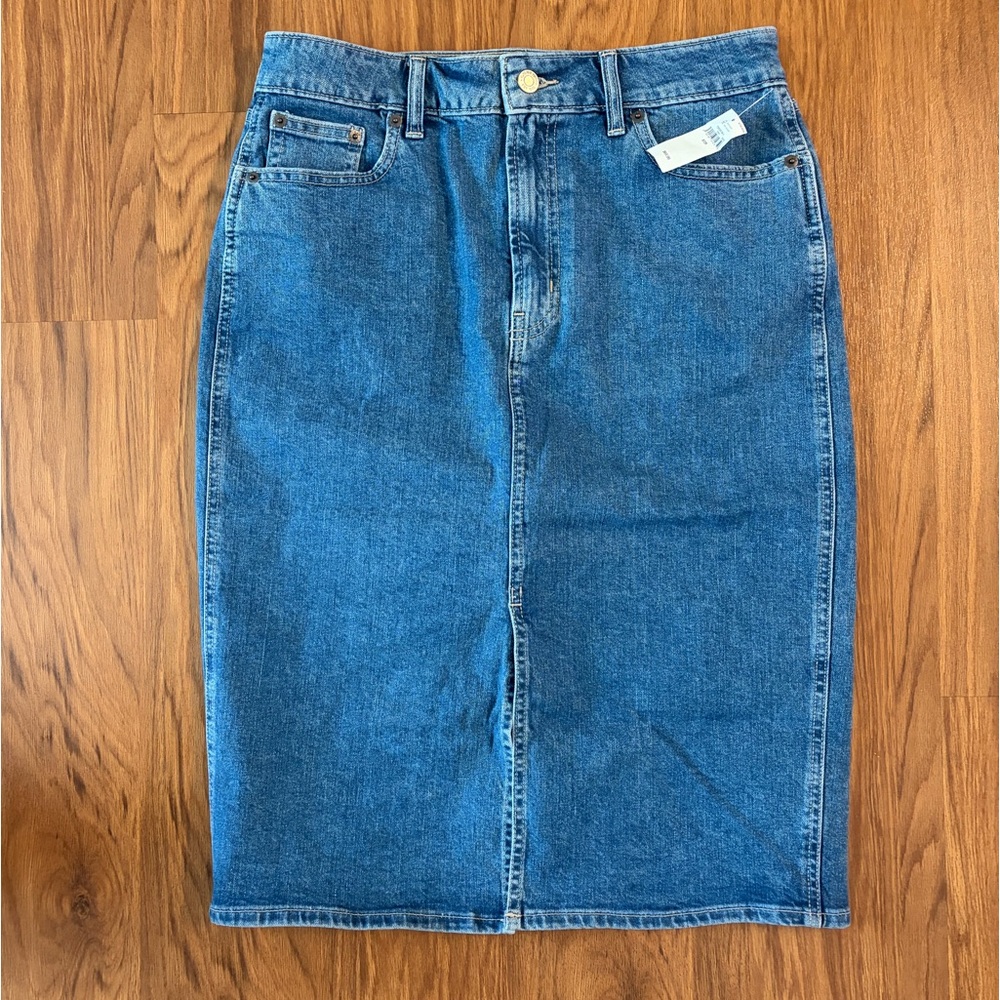 Gap denim pencil skirt